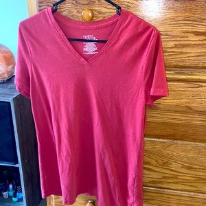 Red V neck t-shirt